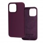 Чохол для iPhone 14 Proove Silicone with MagSafe elderberry