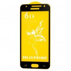 Защитное стекло 6D Premium для Samsung Galaxy J5 Prime (G530) черное (OEM)