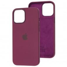 Чехол для iPhone 12 Pro Max Full Silicone case plum