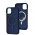 Чехол для iPhone 11 Space color MagSafe синий