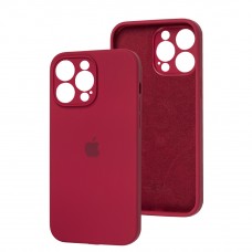 Чохол для iPhone 14 Pro Max Square Full camera rose red