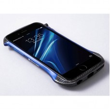 Металлический бампер для iPhone 6 DeFF Hybrid синий