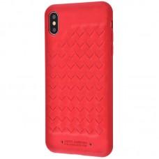 Чехол для iPhone Xs Max Polo Ravel (Leather) красный