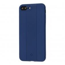 Чохол Totu Carbon для iPhone 7 Plus / 8 Plus Fiber синій