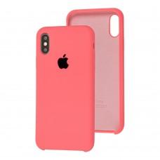 Чохол Silicone для iPhone X / Xs case hot pink