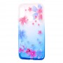 Чохол для Xiaomi Redmi 6 Pro / Mi A2 Lite Glamour ambre синій "квіти"