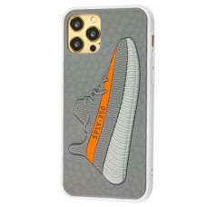 Чехол для iPhone 12 / 12 Pro Sneakers Brand yeezy 350 серый