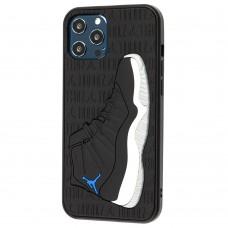 Чохол для iPhone 12 Pro Max Sneakers Brand jordan чорний/сірий