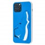 Чехол для iPhone 12 Pro Max Sneakers Brand jordan синий / белый