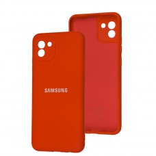 Чохол для Samsung Galaxy A03 (A035) Full camera червоний
