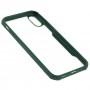 Чохол для iPhone X / Xs Defense shield silicone зелений