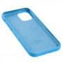 Чохол для iPhone 12/12 Pro Square Full silicone блакитний / blue