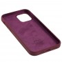 Чохол для iPhone 12/12 Pro Square Full silicone бордовий / plum