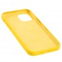 Чохол для iP 12 / 12 Pro Square Full silicone жовтий / yellow