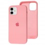 Чохол для iPhone 12/12 Pro Square Full silicone рожевий / light pink