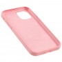 Чохол для iPhone 12/12 Pro Square Full silicone рожевий / light pink