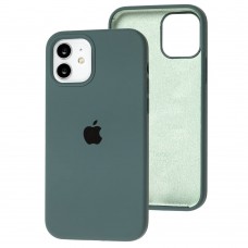 Чохол для iPhone 12/12 Pro Square Full silicone зелений / cactus