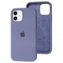 Чохол для iPhone 12/12 Pro Square Full silicone сірий / lavender gray