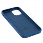 Чохол для iPhone 12/12 Pro Square Full silicone синій / navy blue