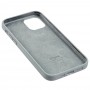Чохол для iPhone 12/12 Pro Square Full silicone сірий / mist blue