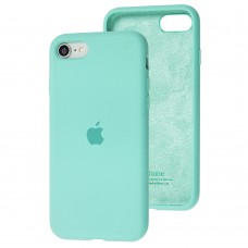 Чехол для iPhone 7 / 8 Silicone Full бирюзовый / marine green