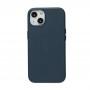 Чехол для iPhone 13 Leather classic Full MagSafe indigo blue