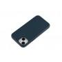 Чехол для iPhone 13 Leather classic Full MagSafe indigo blue