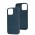 Чохол для iPhone 13 Pro Max Leather classic Full MagSafe indigo blue