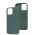 Чехол для iPhone 13 Pro Max Leather classic Full MagSafe pine green