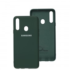 Чехол для Samsung Galaxy A20s (A207) Silicone Full зеленый / dark green