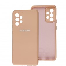 Чехол для Samsung Galaxy A52 Full camera розовый / cappuccino