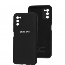 Чехол для Samsung Galaxy A03s (A037) Full camera черный