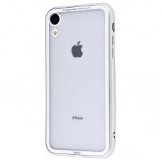 Чохол для iPhone Xr Style electroplating сріблясто білий
