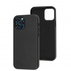 Чехол для iPhone 12/12 Pro WAVE Premium leather MagSafe black