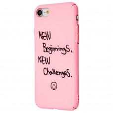 Чехол Daring для iPhone 7 / 8 матовое покрытие розовый new