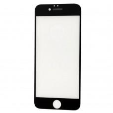 Захисне 4D скло для iPhone 6/6S + сітка на динамік чорне (OEM)