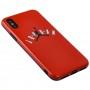 Чехол IMD для iPhone X / Xs Yang style красный