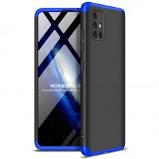 Чехол GKK LikGus для Samsung Galaxy A51 (A515) 360 черно-синий 