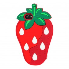 3D чехол Strawberry для iPhone 7 / 8 клубника 