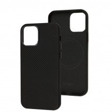 Чехол для iPhone 12/12 Pro Joyporodo Carbon MagSafe black
