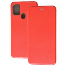 Чехол книжка Premium для Samsung Galaxy A21s (A217) красный