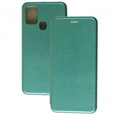 Чехол книжка Premium для Samsung Galaxy A21s (A217) зеленый