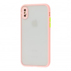 Чохол для iPhone X / Xs LikGus Totu camera protect рожевий