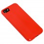 Чехол для iPhone 7 / 8 имитация металла красный