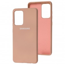 Чехол для Samsung Galaxy A52 (A526) Silicone Full розовый / pink sand