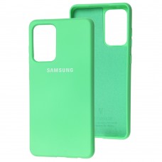 Чохол для Samsung Galaxy A52 Silicone Full м'ятно-зелений