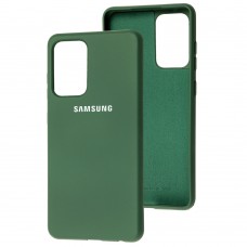Чохол для Samsung Galaxy A52 Silicone Full зелений / dark green