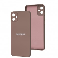 Чехол для Samsung Galaxy A05 (A055) Silicone Full camera pink sand
