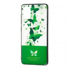 Чехол для Samsung Galaxy A51 (A515) Butterfly зеленый