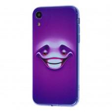Чехол для iPhone Xr Smile фиолетовый